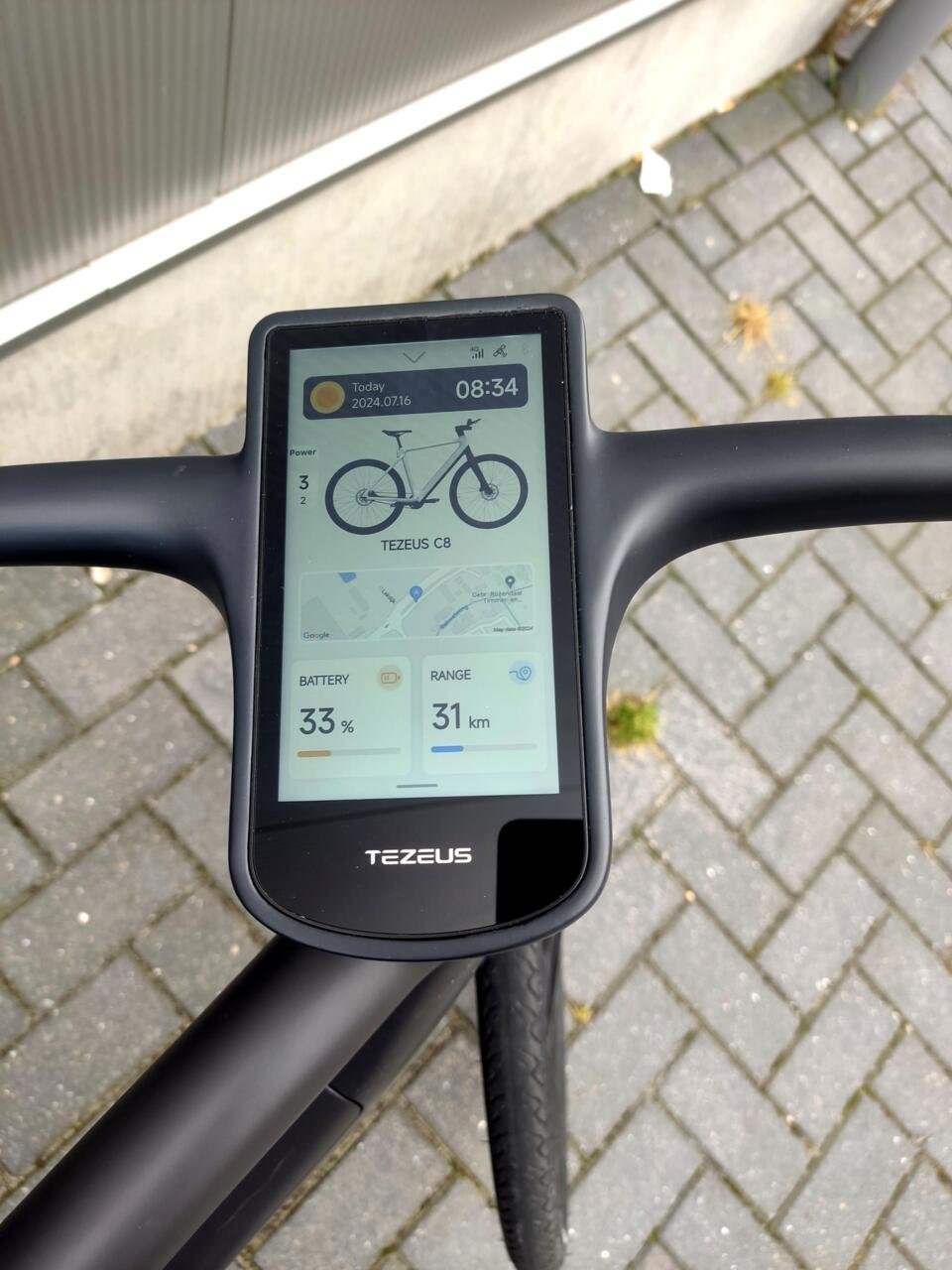 Tezeus C8 Automatic 3-speed Carbon design e-bike Kleur: zwart - Afbeelding 19