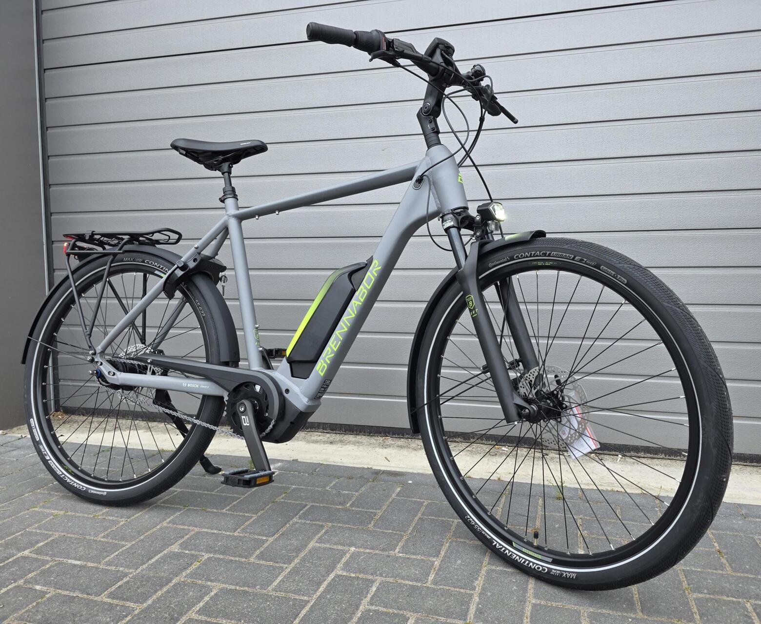 BRENNABOR T-32e Diamant concrete grey matt / lime matt Maat: M(50cm) - Afbeelding 12