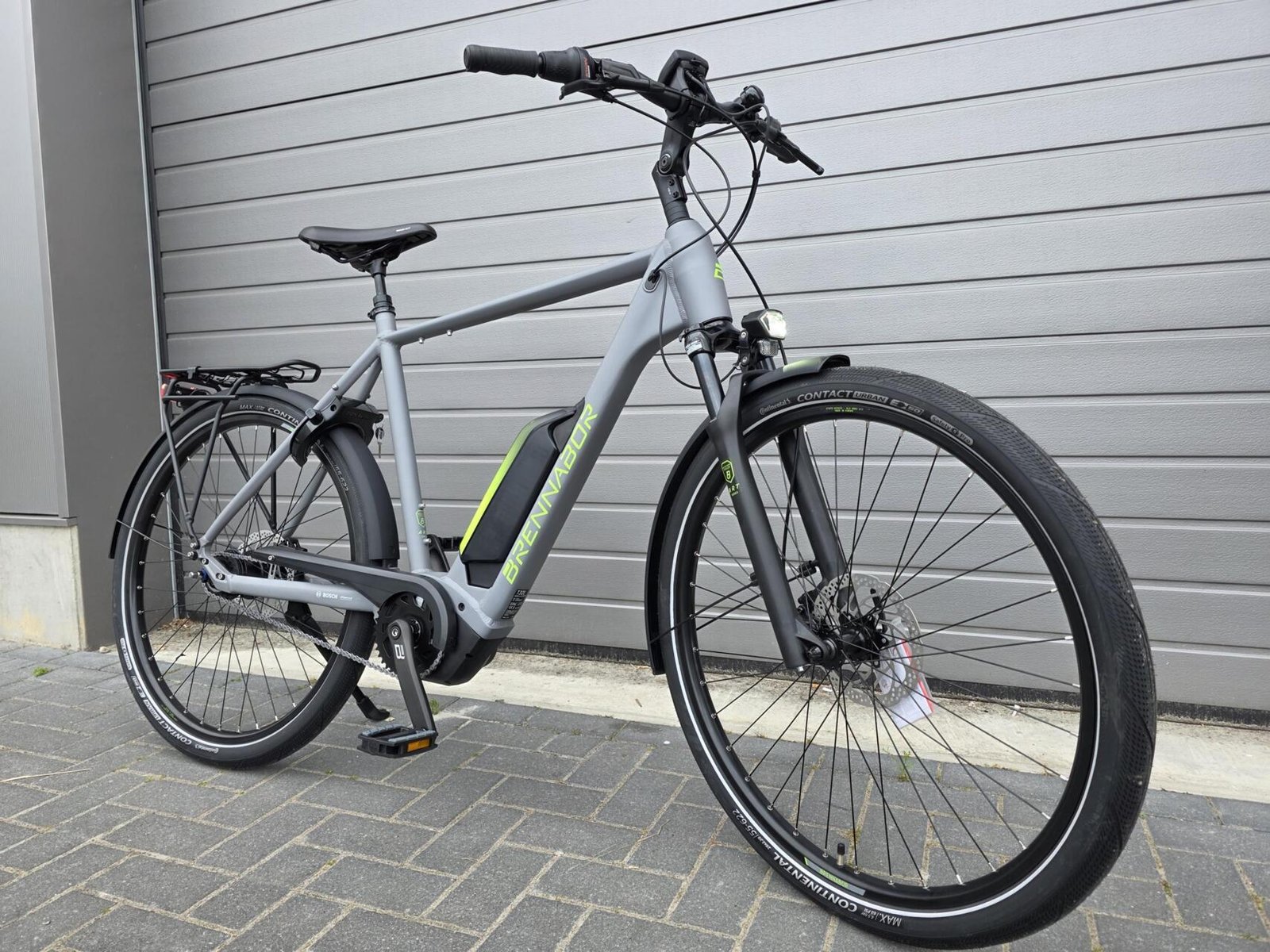 BRENNABOR T-32e Diamant concrete grey matt / lime matt Maat: M(50cm) - Afbeelding 2