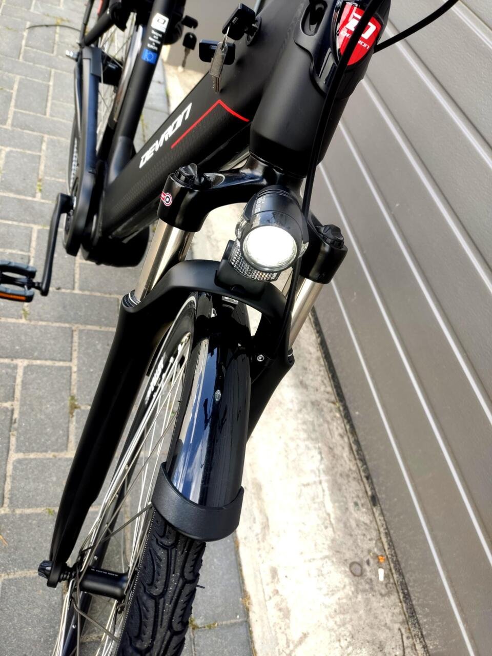 Devron 28426 City e-bike lage instap 80NM Middenmotor Zwart (L) - Afbeelding 12