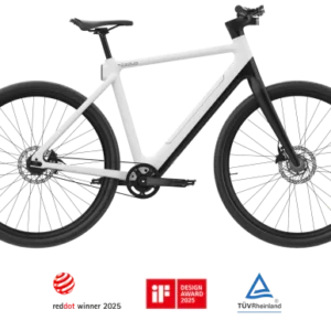 Tezeus C8 Automatic 3-speed Carbon design e-bike Kleur: Wit