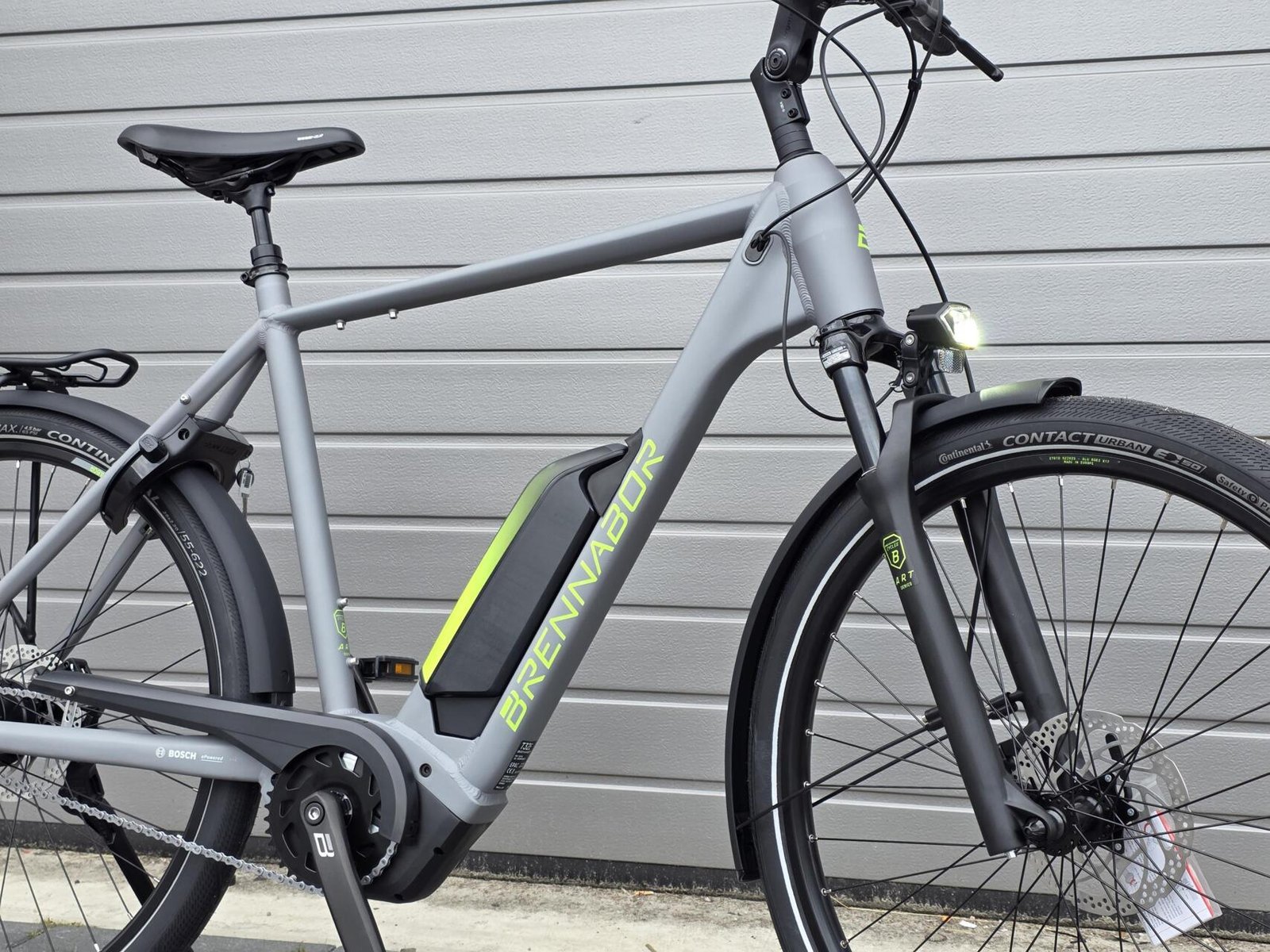 BRENNABOR T-32e Diamant concrete grey matt / lime matt Maat: M(50cm) - Afbeelding 19