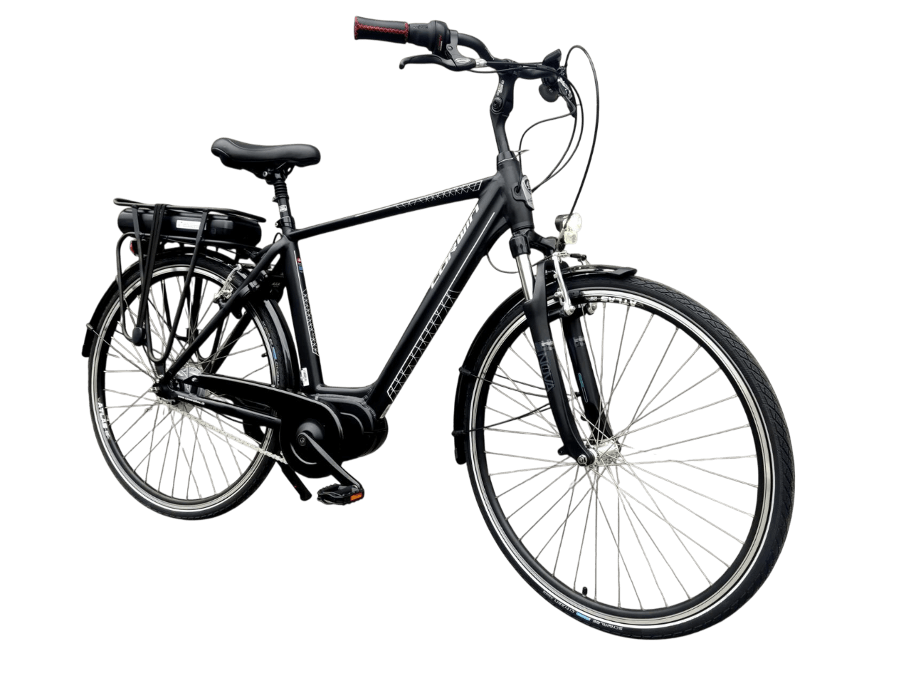 Corwin 28329 middenmotor Elektrische herenfiets N8 Mat zwart