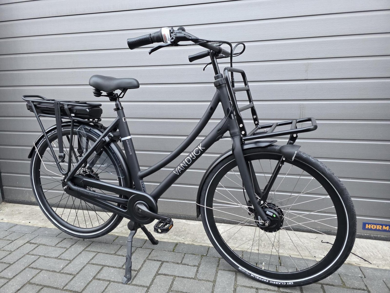VanDijck Aphrodite N7 500wh Elektrische transportfiets Mat zwart Maat: L(56CM) - Afbeelding 2