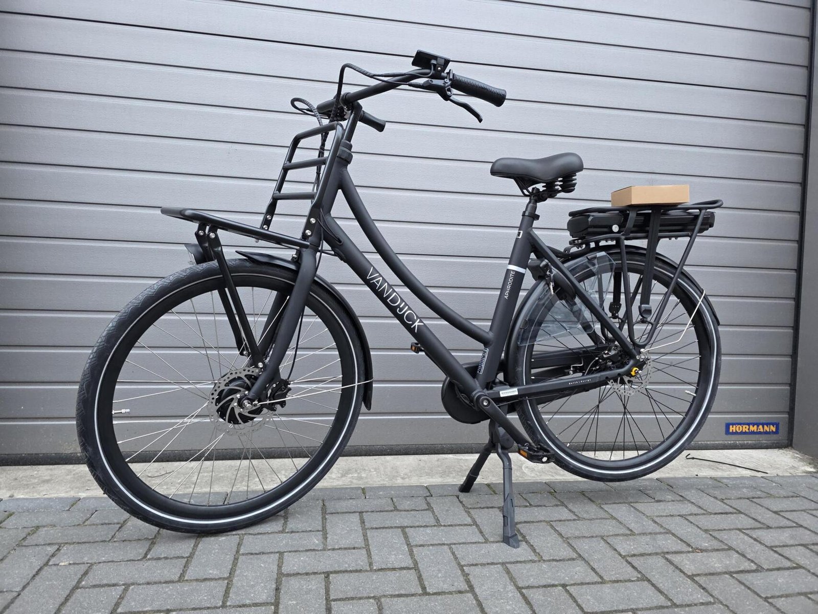VanDijck Aphrodite N7 500wh Elektrische transportfiets Mat zwart Maat: L(56CM) - Afbeelding 12