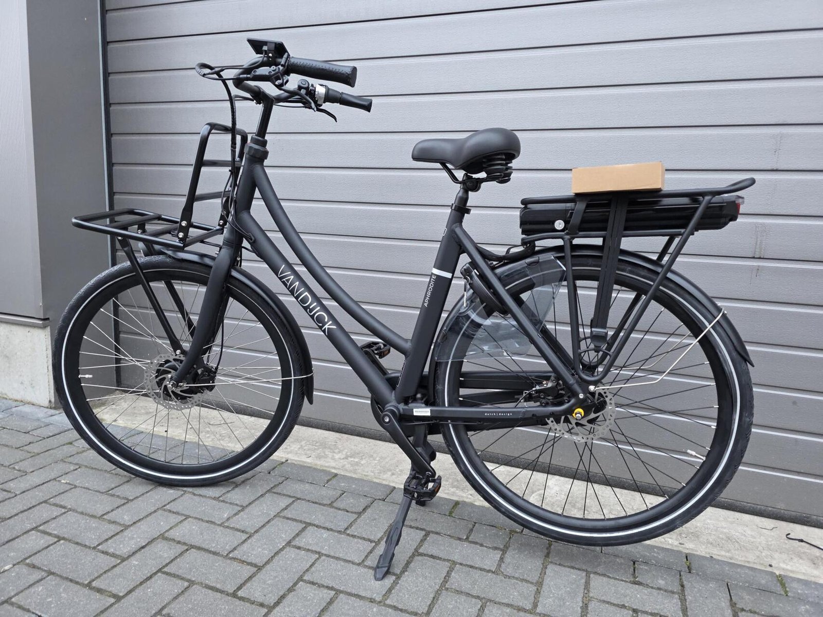 VanDijck Aphrodite N7 500wh Elektrische transportfiets Mat zwart Maat: L(56CM) - Afbeelding 15