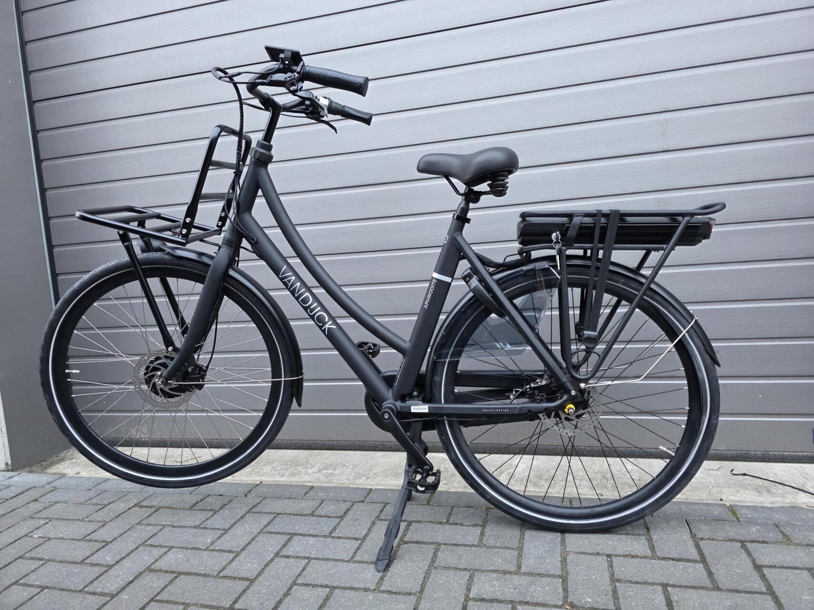 VanDijck Aphrodite N7 500wh Elektrische transportfiets Mat zwart Maat: L(56CM) - Afbeelding 25