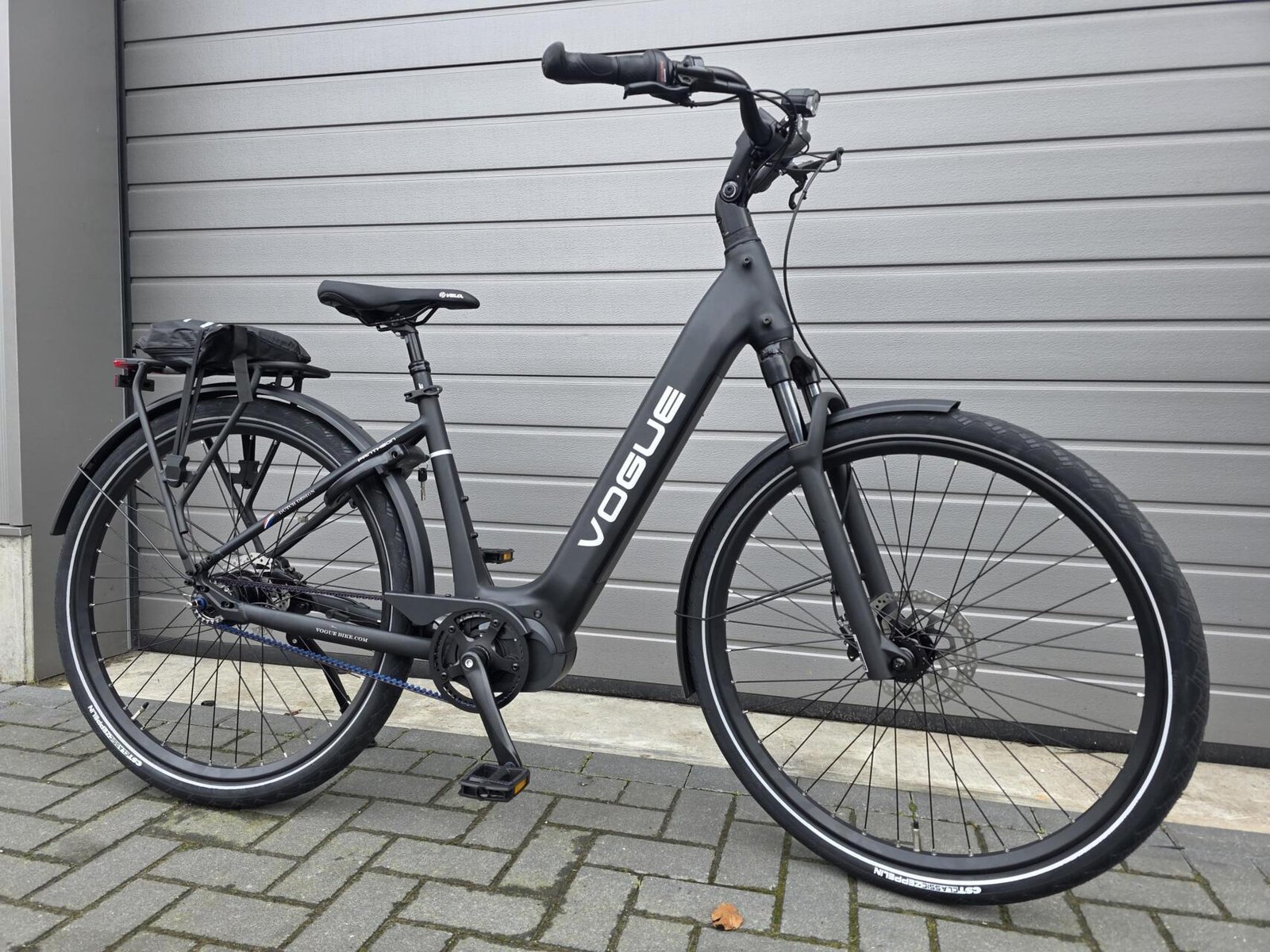 Vogue Pantheon Zwart N7 80NM middenmotor + riemaandrijving elektrische damesfiets Model: 2026 - Afbeelding 2