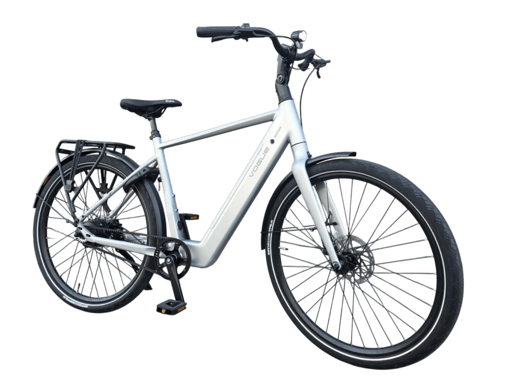 Vogue Motion Man Matt Titanium Grey 2026 E bike Met Riemaandrijving En Vogue Motion Man Matt Titanium Grey 2026 E bike Met Riemaandrijving En