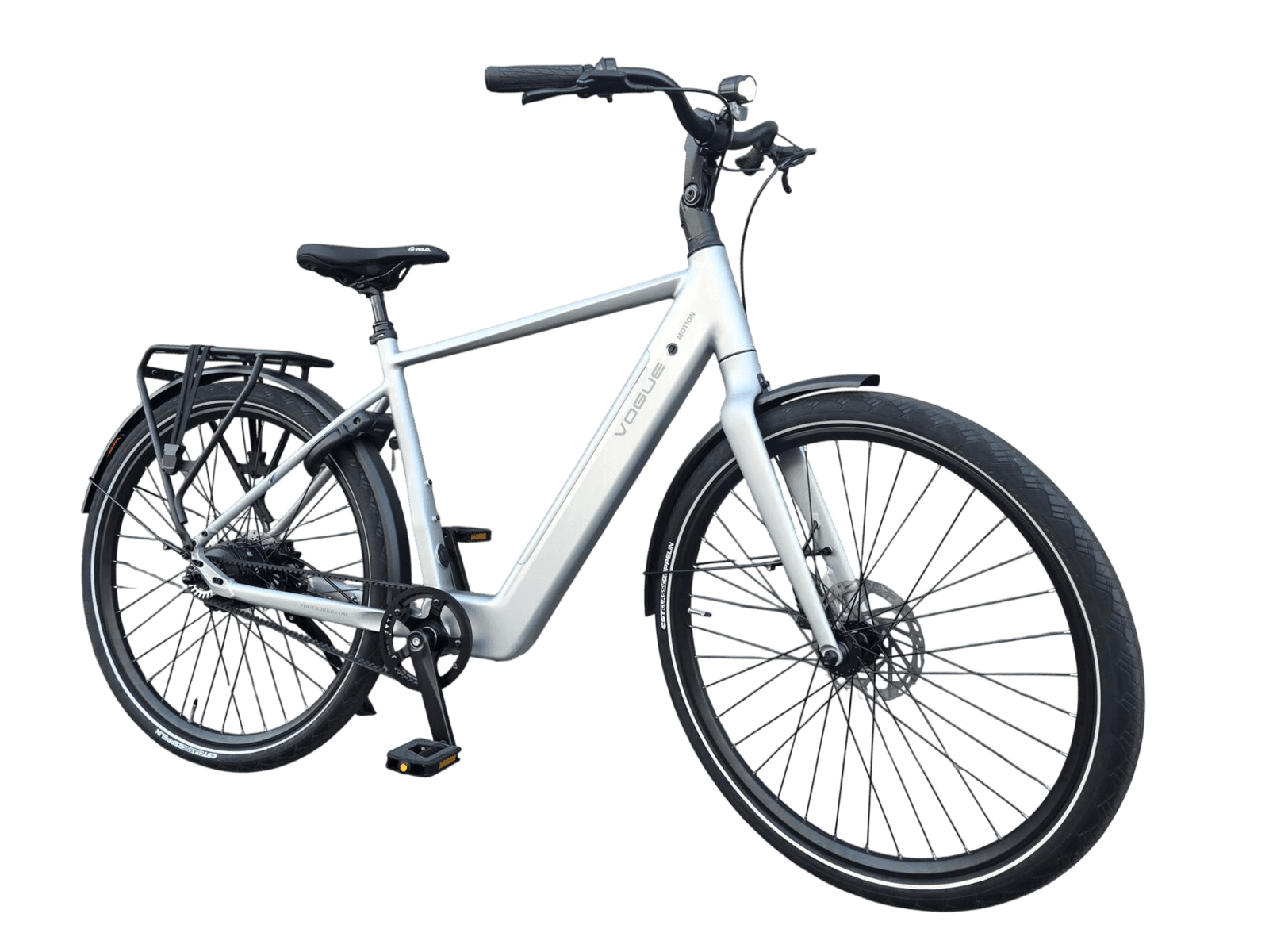 Vogue Motion Man Matt Titanium Grey 2026 e-bike met riemaandrijving en automatische versnelling!