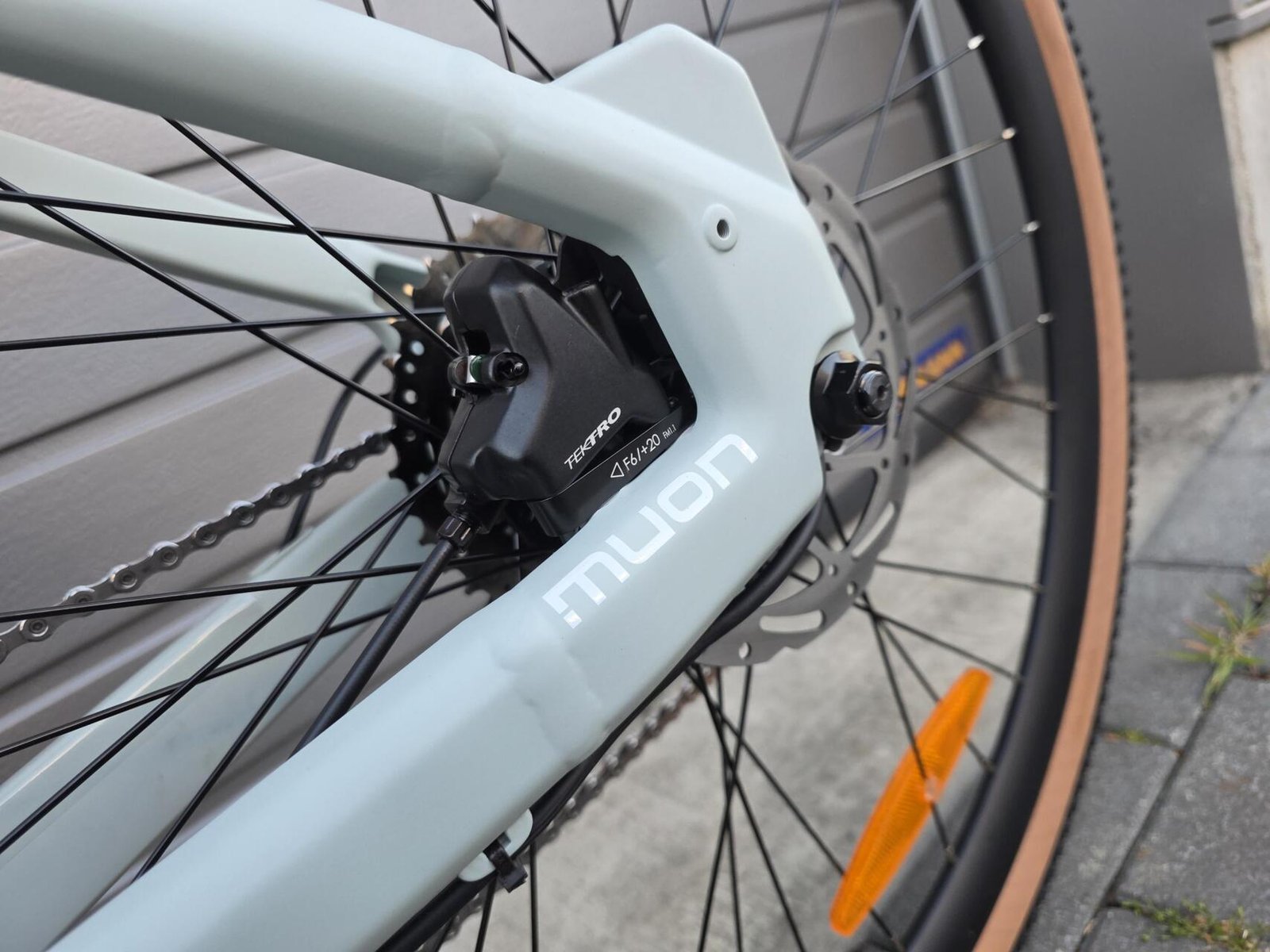 NIEUW! MUON Fermion Pro E-Gravelbike Elektrische gravelfiets Munt groen - Afbeelding 18