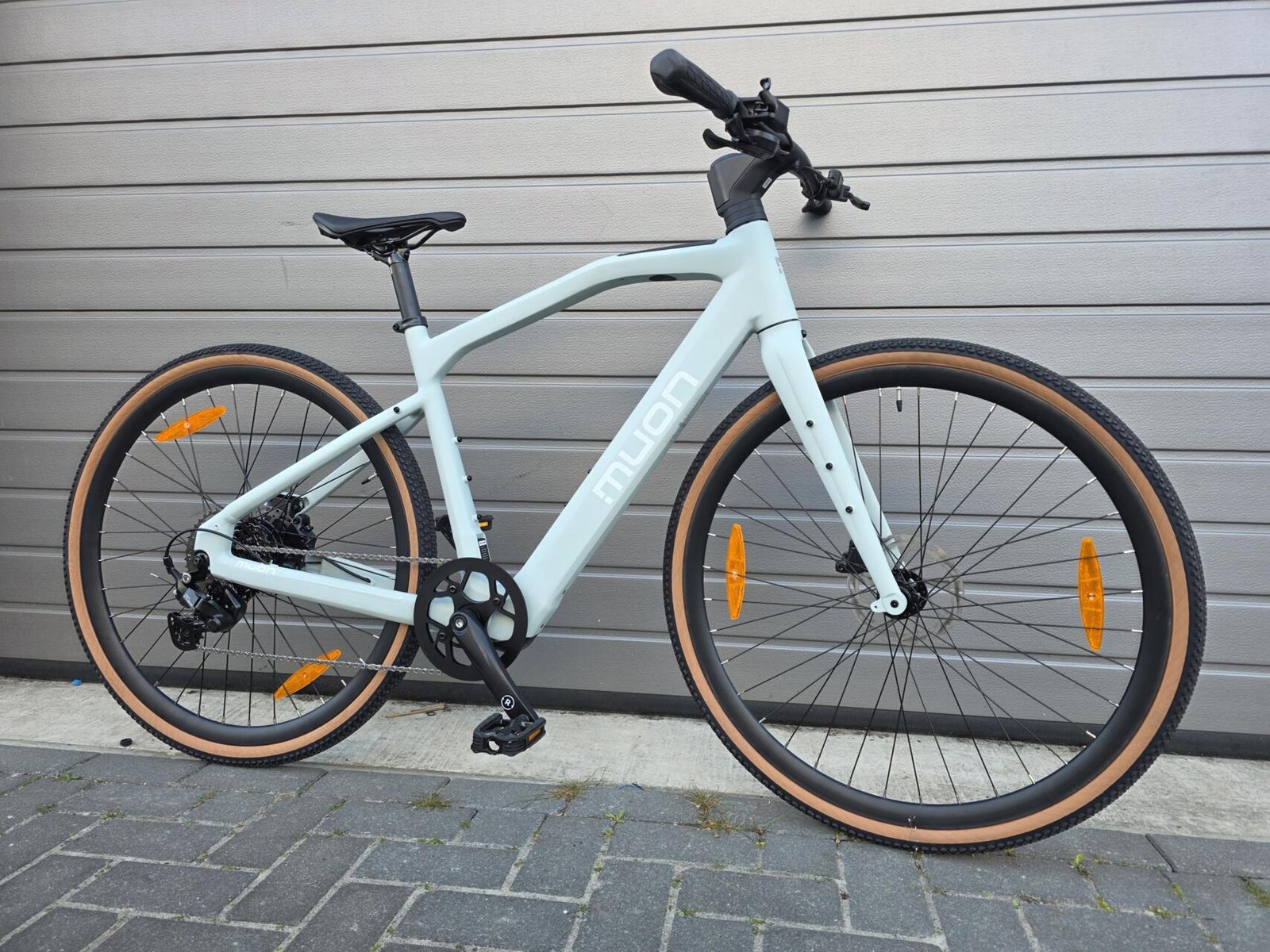 NIEUW! MUON Fermion Pro E-Gravelbike Elektrische gravelfiets Munt groen - Afbeelding 3