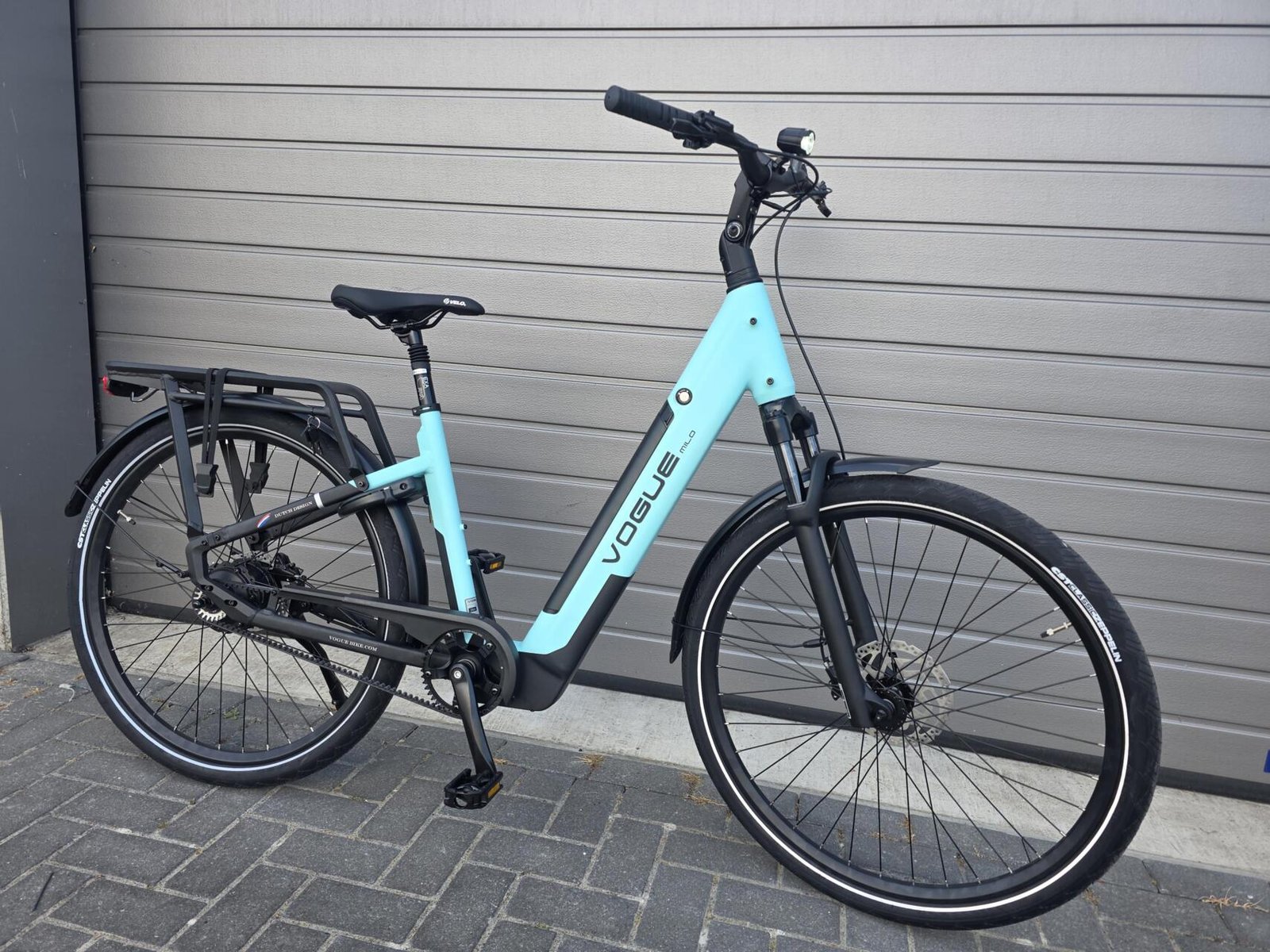 NIEUW Vogue Milo urban ebike elektrische damesfiets met riem - Afbeelding 3