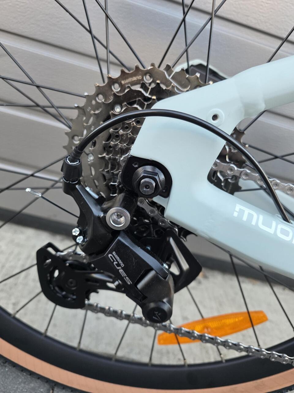 NIEUW! MUON Fermion Pro E-Gravelbike Elektrische gravelfiets Munt groen - Afbeelding 9