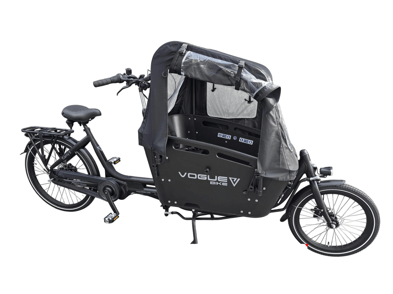 NIEUW Vogue Carry 2 Middenmotor Elektrische tweewieler bakfiets