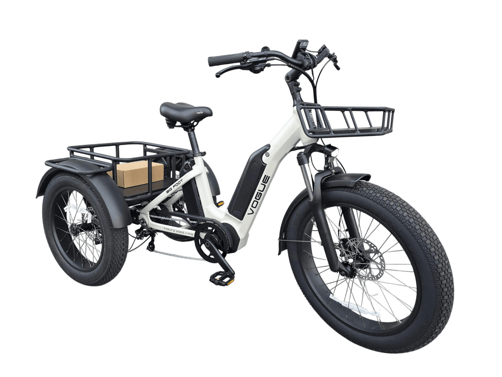 NIEUW Vogue Big foot Elektrische driewieler 3-wieler 2x accu